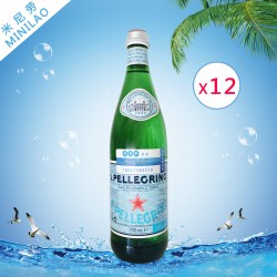 意大利進口圣培露充氣天然礦泉水 批發 若堿性水750ml*12整箱起批