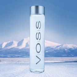 VOSS挪威芙絲天然無氣礦泉水(玻璃瓶) 800ml*12瓶 進口 礦泉水