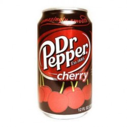 美國進口-Dr.Pepper胡椒博士汽水櫻桃味 持續熱賣 355ml*12罐/箱