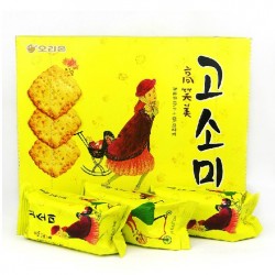 韓國進口 好麗友大高笑美餅干 芝麻酥脆餅干 整箱12盒/箱