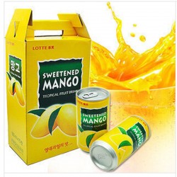 韓國進口 樂天芒果汁180ml*15罐/組 飲料批發
