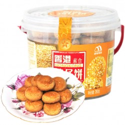 香港傳統(tǒng)美食雞仔餅腰果味榛子味曲奇餅干小吃點心280克12桶/箱