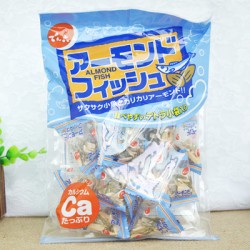 日本進口零食天六加鈣杏仁小魚干含豐富鈣質(zhì)75G寶寶最愛 10袋/箱