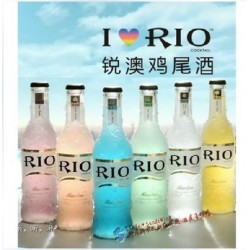 RIO/銳奧 朗姆預(yù)調(diào)雞尾酒 瓶裝6種口味洋酒 275ml*24瓶