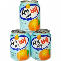 韓國進口 lotte樂天梨子果粒飲料 原味果肉果汁飲品 238ml*12罐