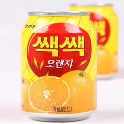 韓國進口 lotte樂天橙汁果粒飲料 原味果肉果汁飲品 238ml*12瓶