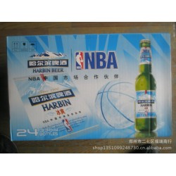 批量供應(yīng)瓶裝330ml哈爾濱啤酒冰爽，量大從優(yōu)
