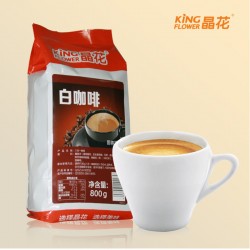 晶花白咖啡 三合一速溶白咖啡粉批發(fā)800g裝