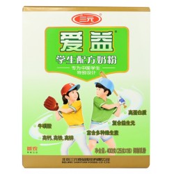 三元愛益學生配方奶粉400g 補鈣有營養健康奶粉 即食奶粉廠家批發