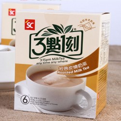 臺灣進口食品批發3點1刻炭燒奶茶多口味港式/玫瑰/伯爵/原味120g