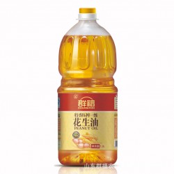 群福特香壓榨一級花生油 1.8L*2 桶裝更實惠 花生油低價批發